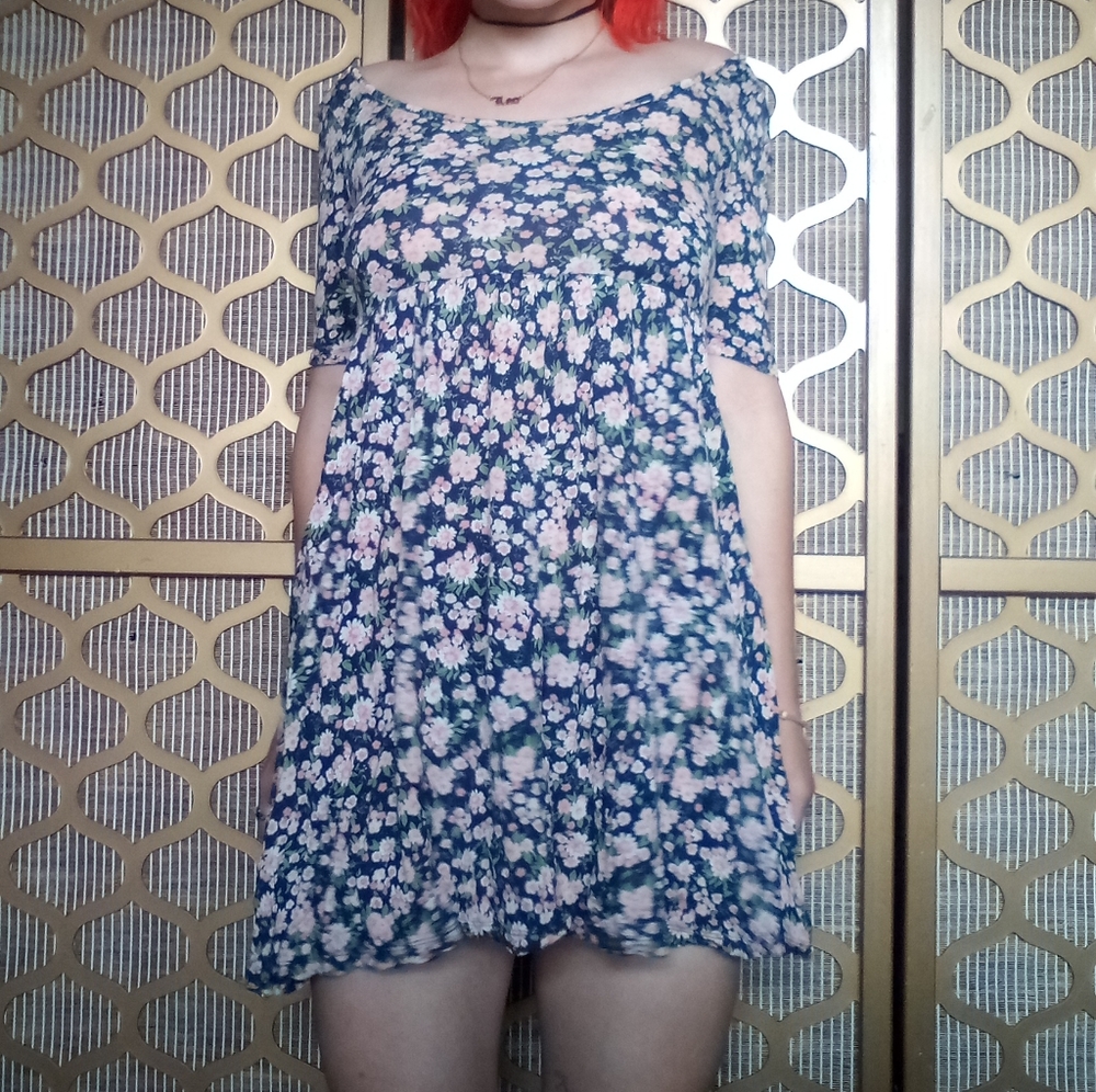 Floral Grunge Dress